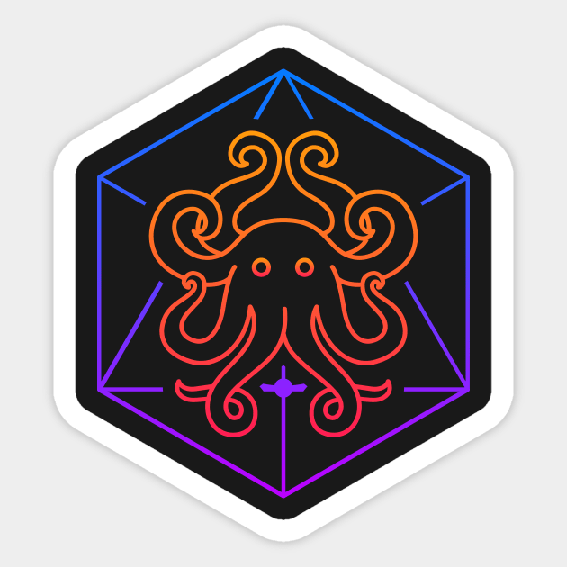 Psychedelic Rave Sacred Geometry Octopus Sticker by MeatMan